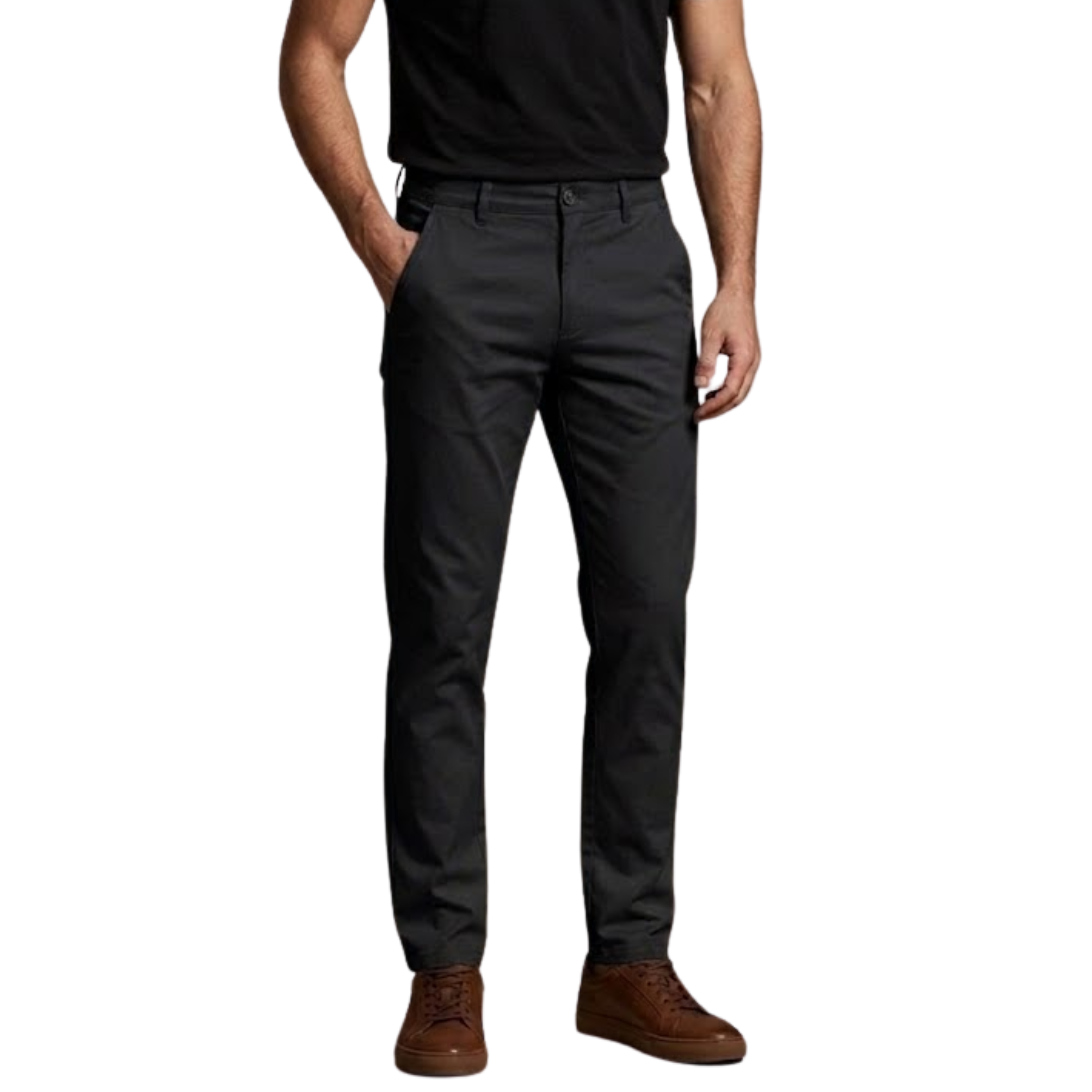 Premium Cotton Pants - Black
