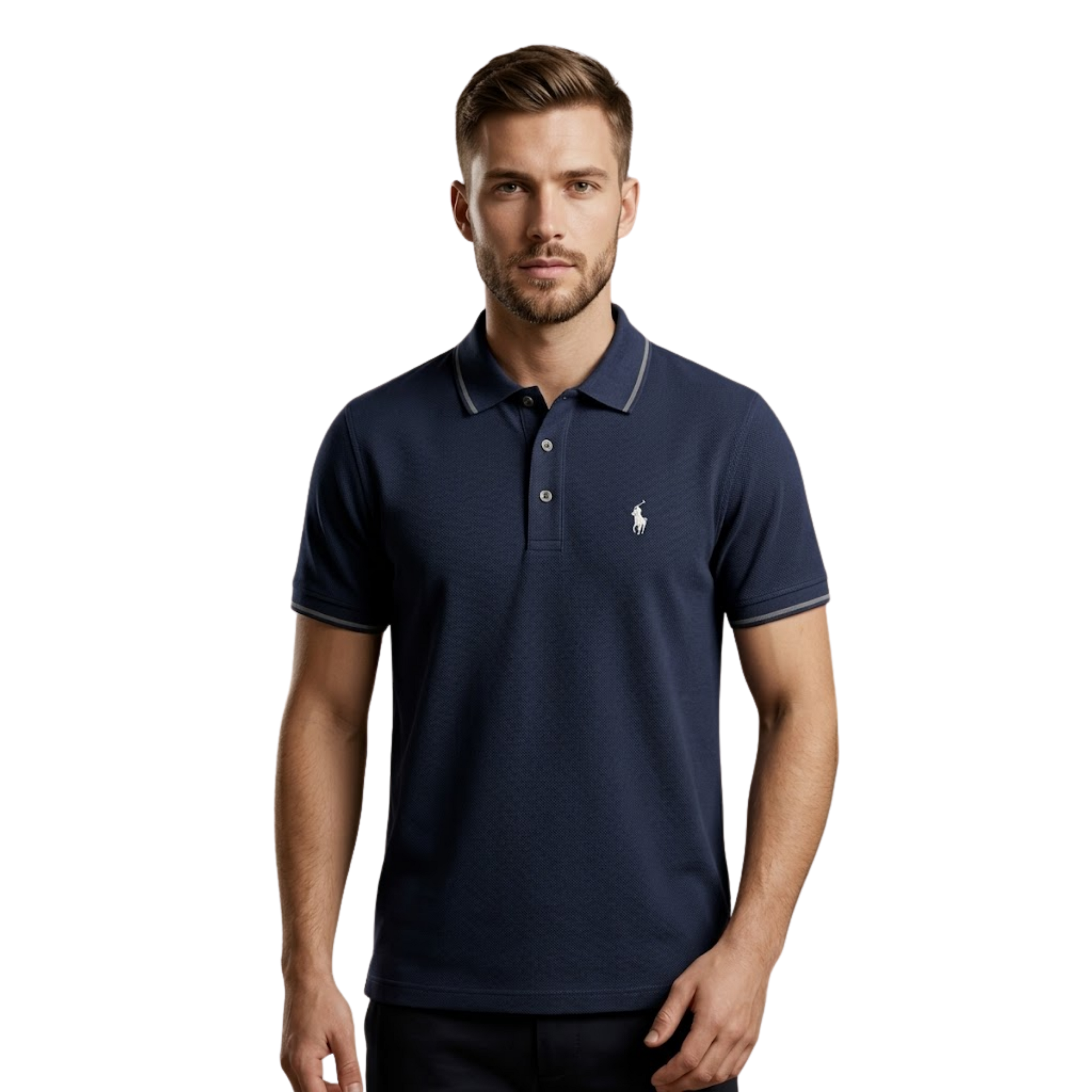 Basic Polo Shirt - Navy Blue