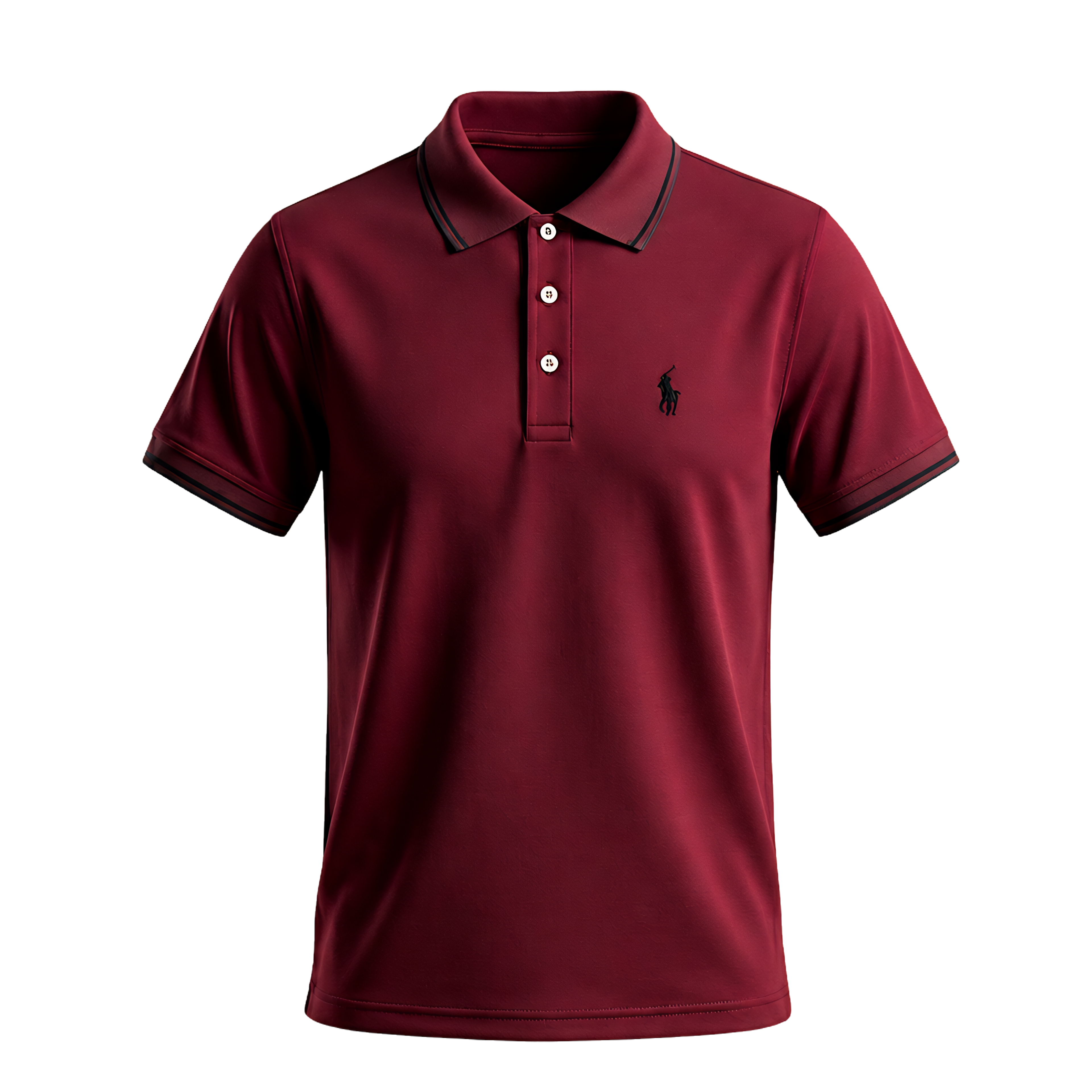 Basic Polo Shirt - Red Wine