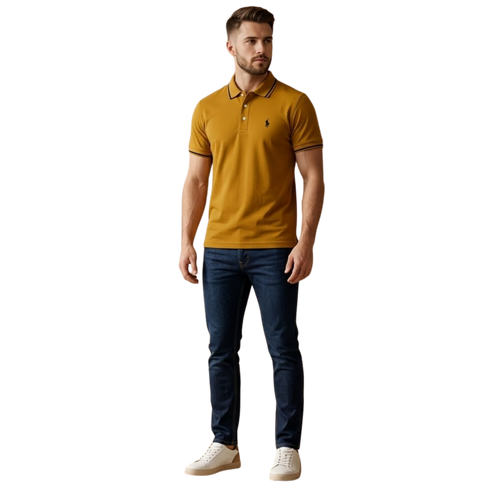 Basic Polo Shirt - Mustard