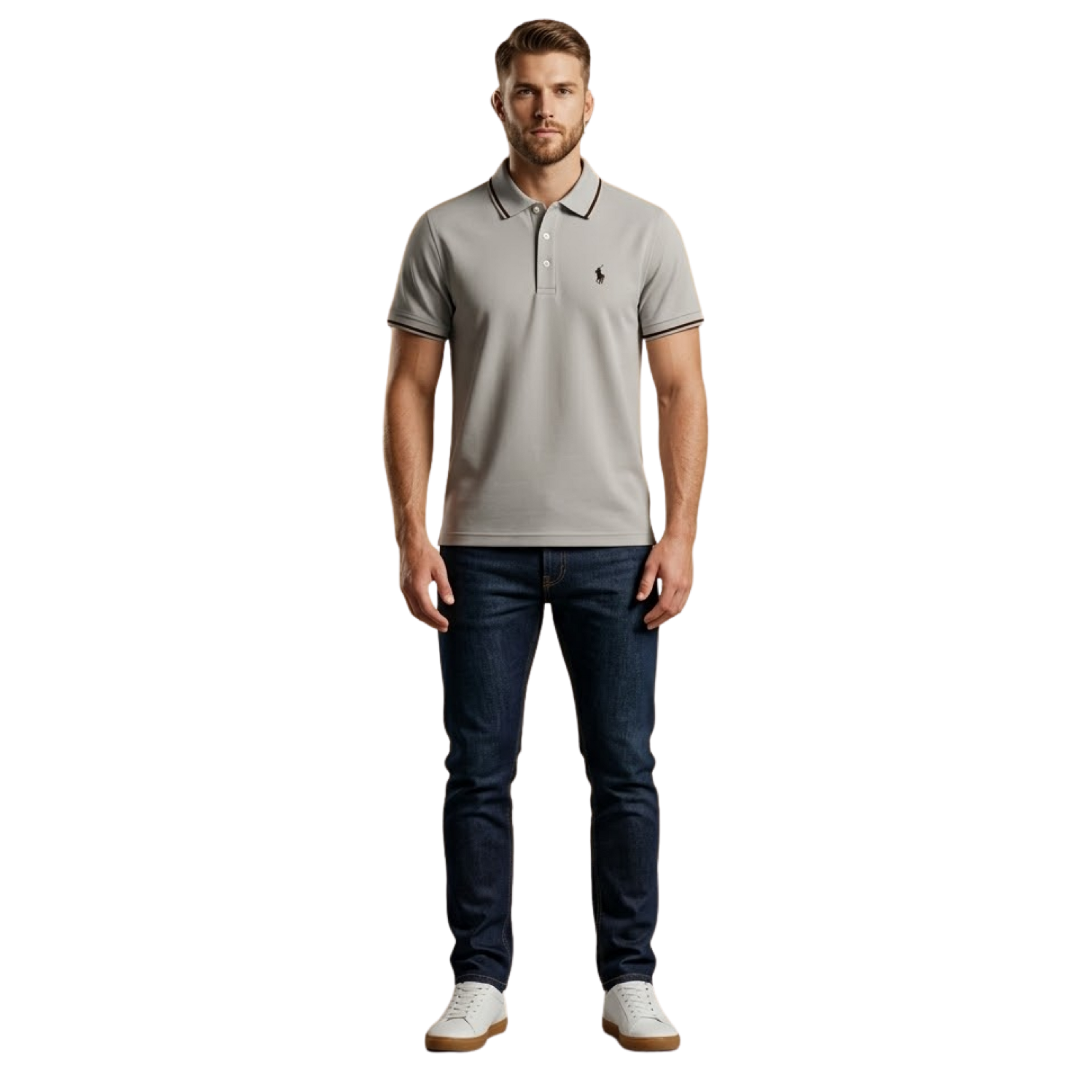 Basic Polo Shirt - Grey