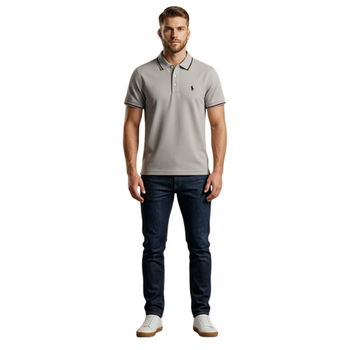 Basic Polo Shirt - Grey