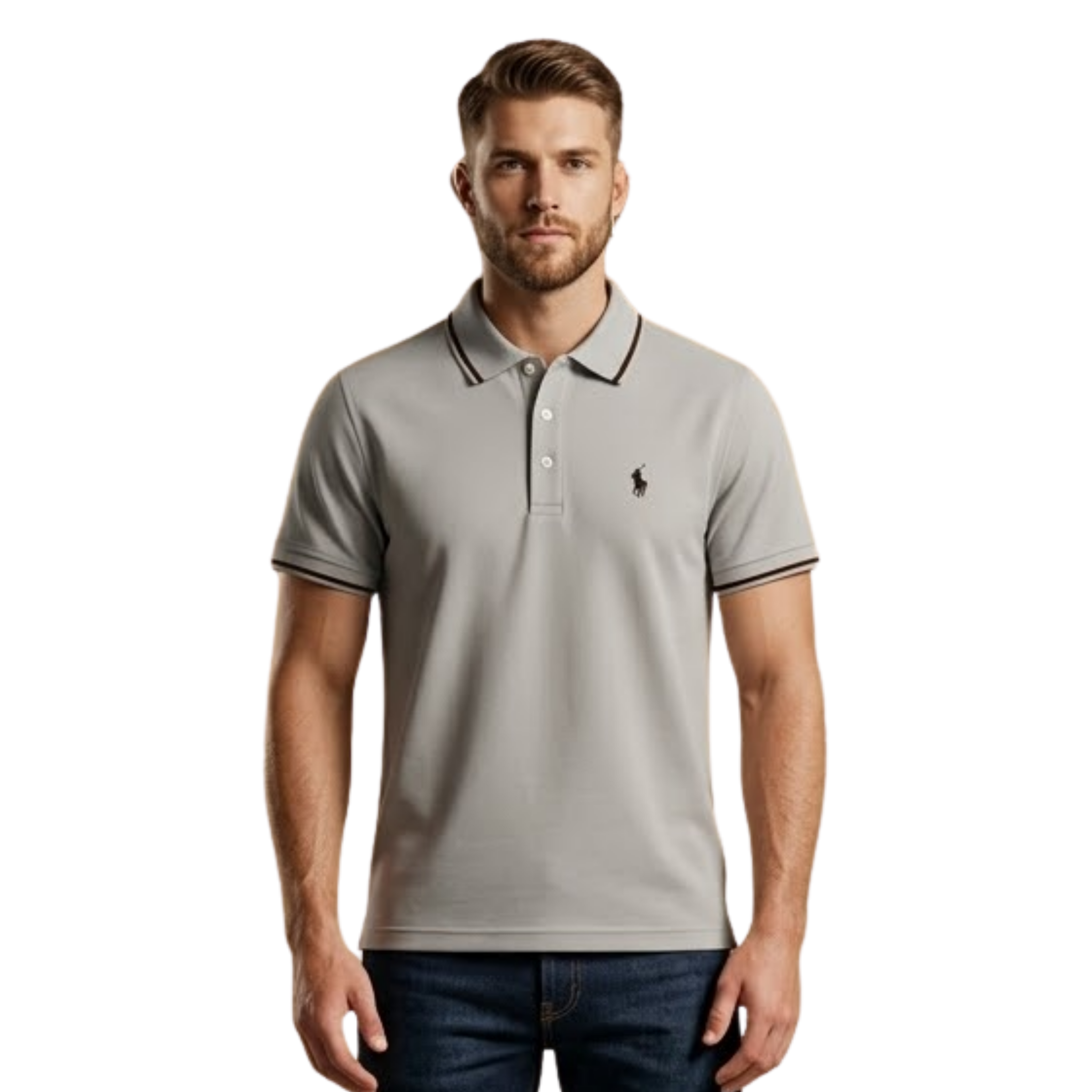 Basic Polo Shirt - Grey