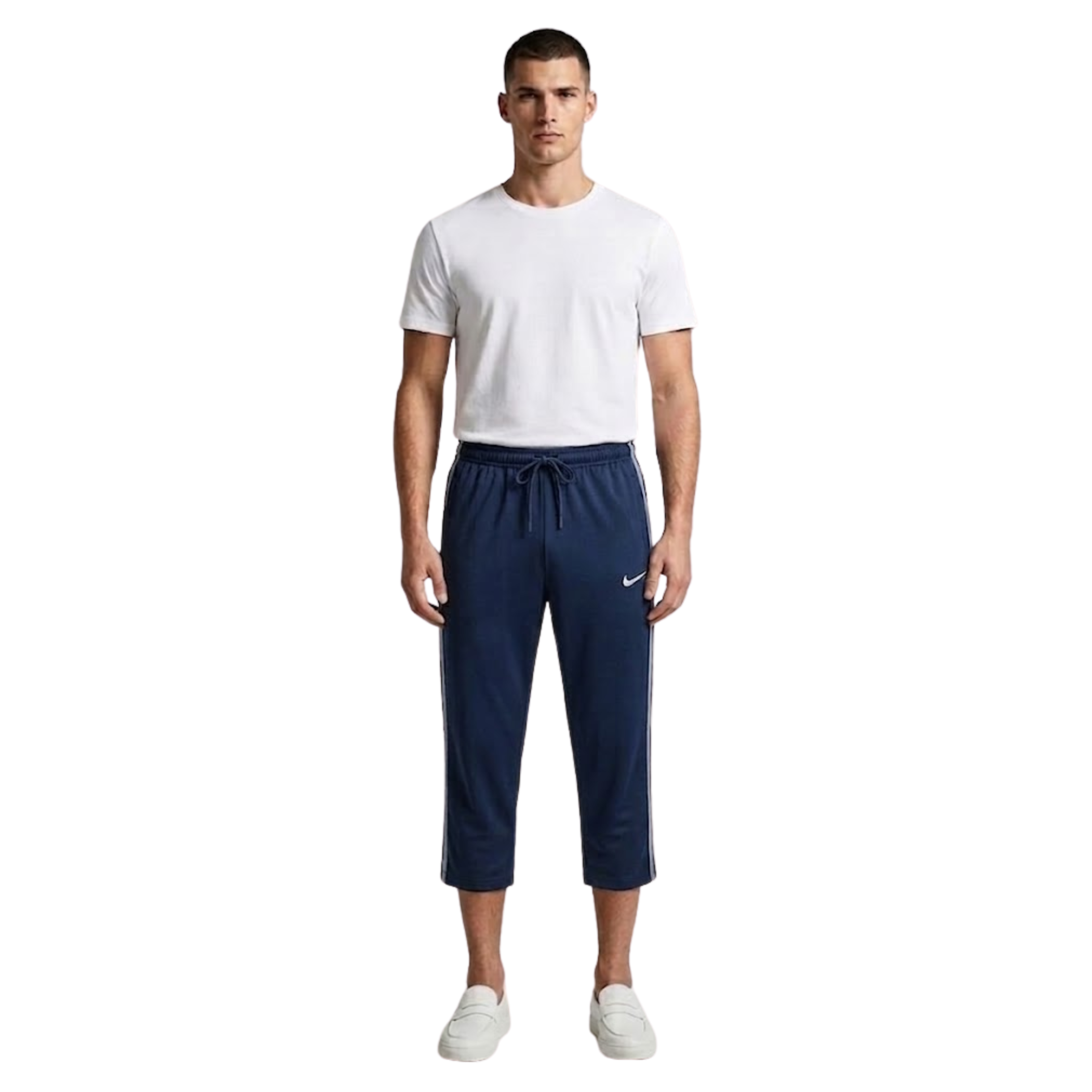 Three Quarter Trousers - Navy Blue