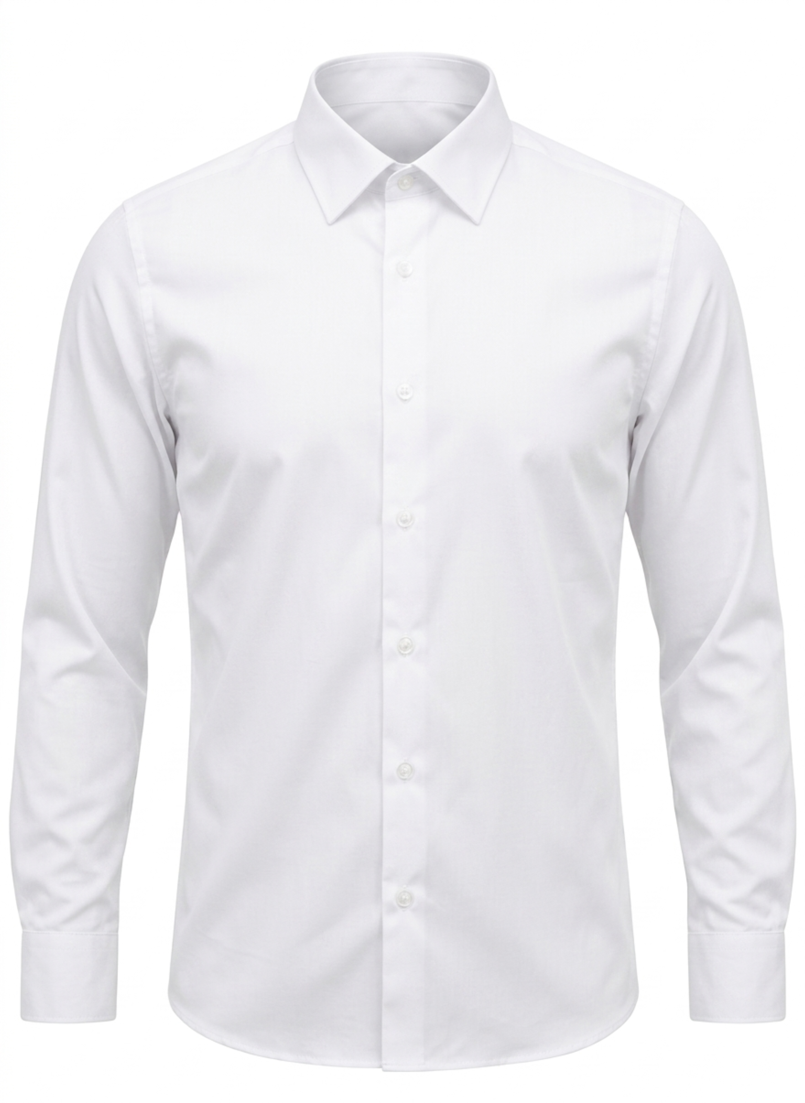 Plain Shirt | 100% Cotton Regular Fit - Pure White