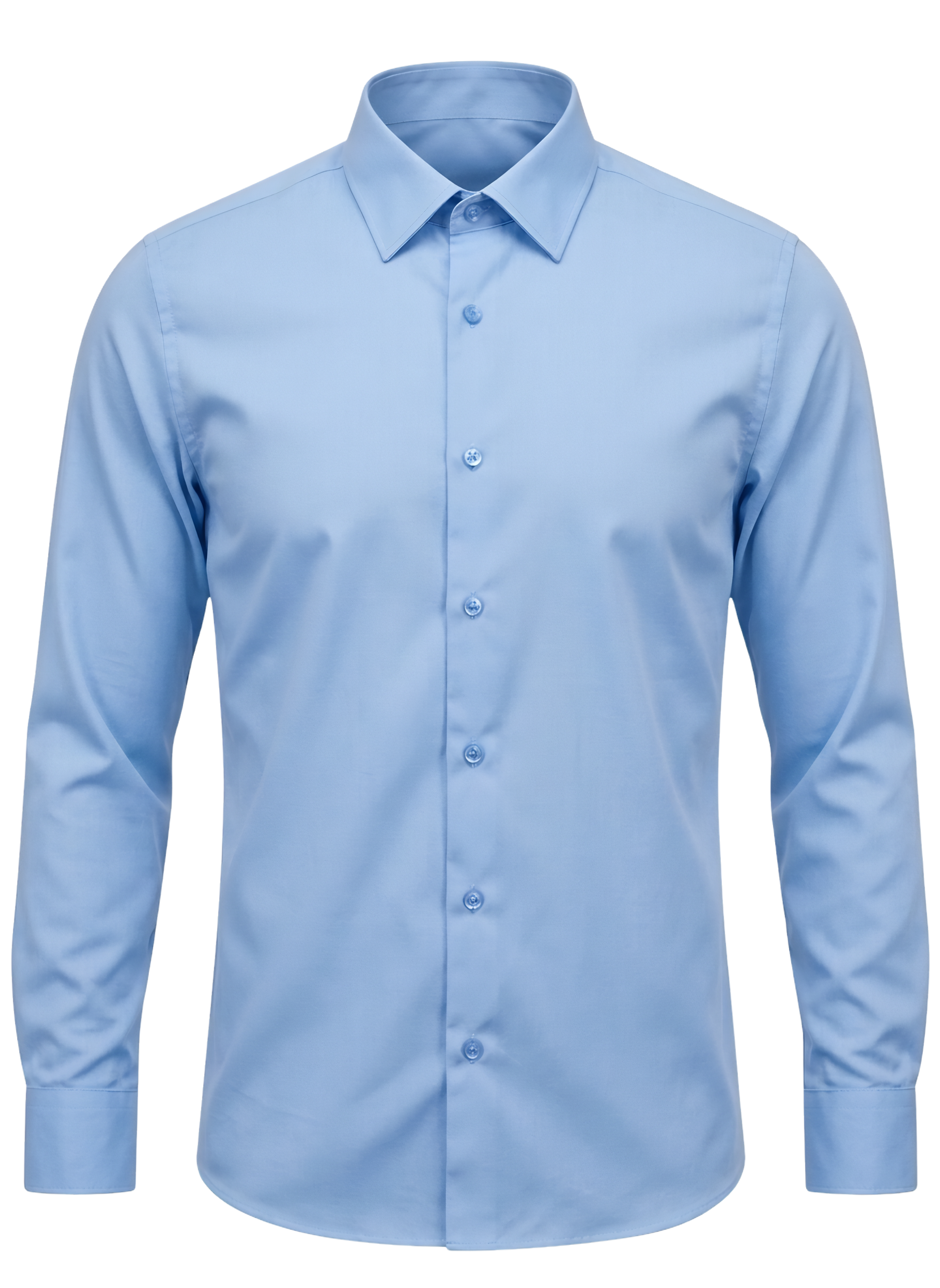 Plain Shirt | 100% Cotton Regular Fit - Light Blue