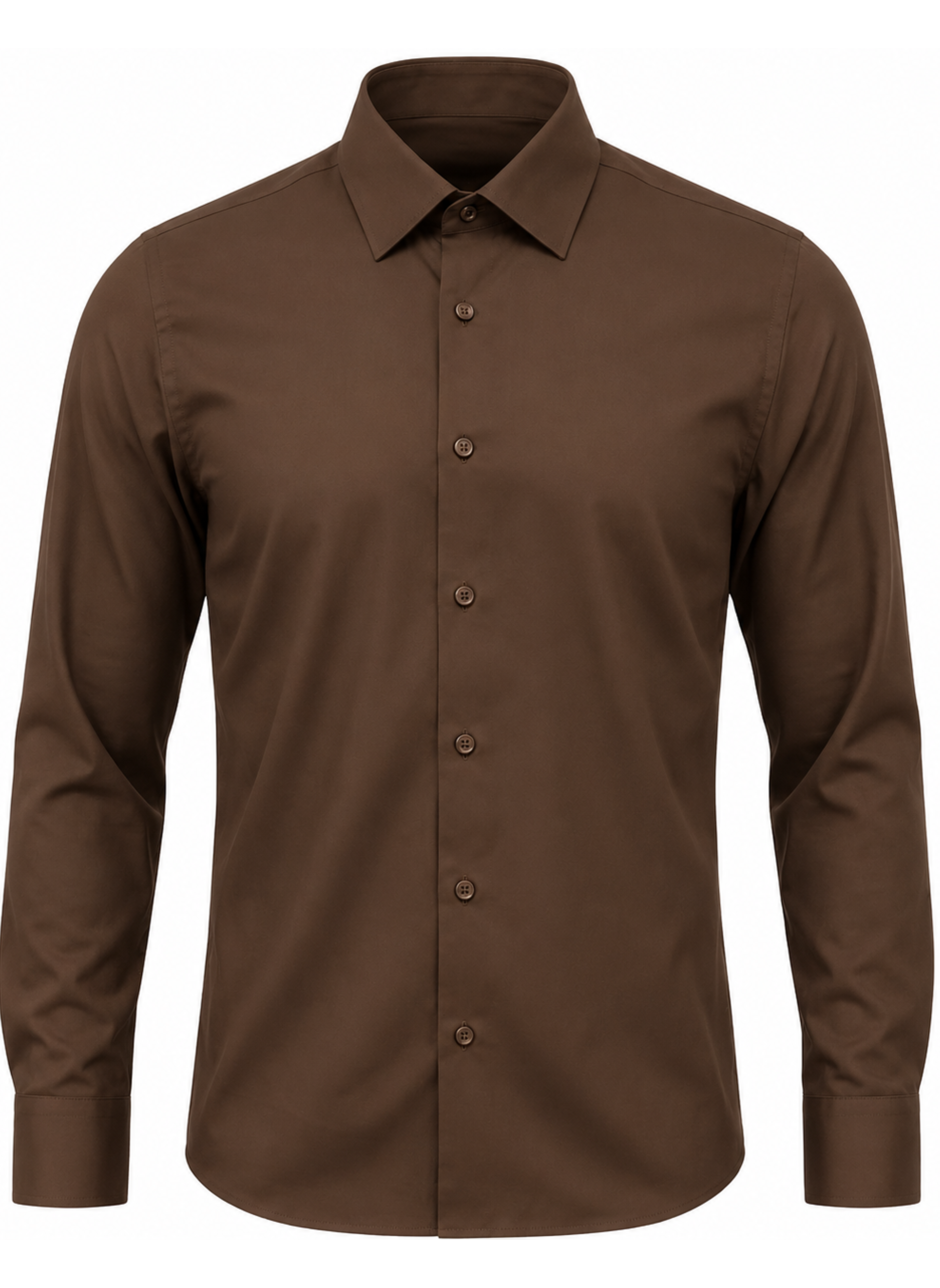 Plain Shirt | Brown