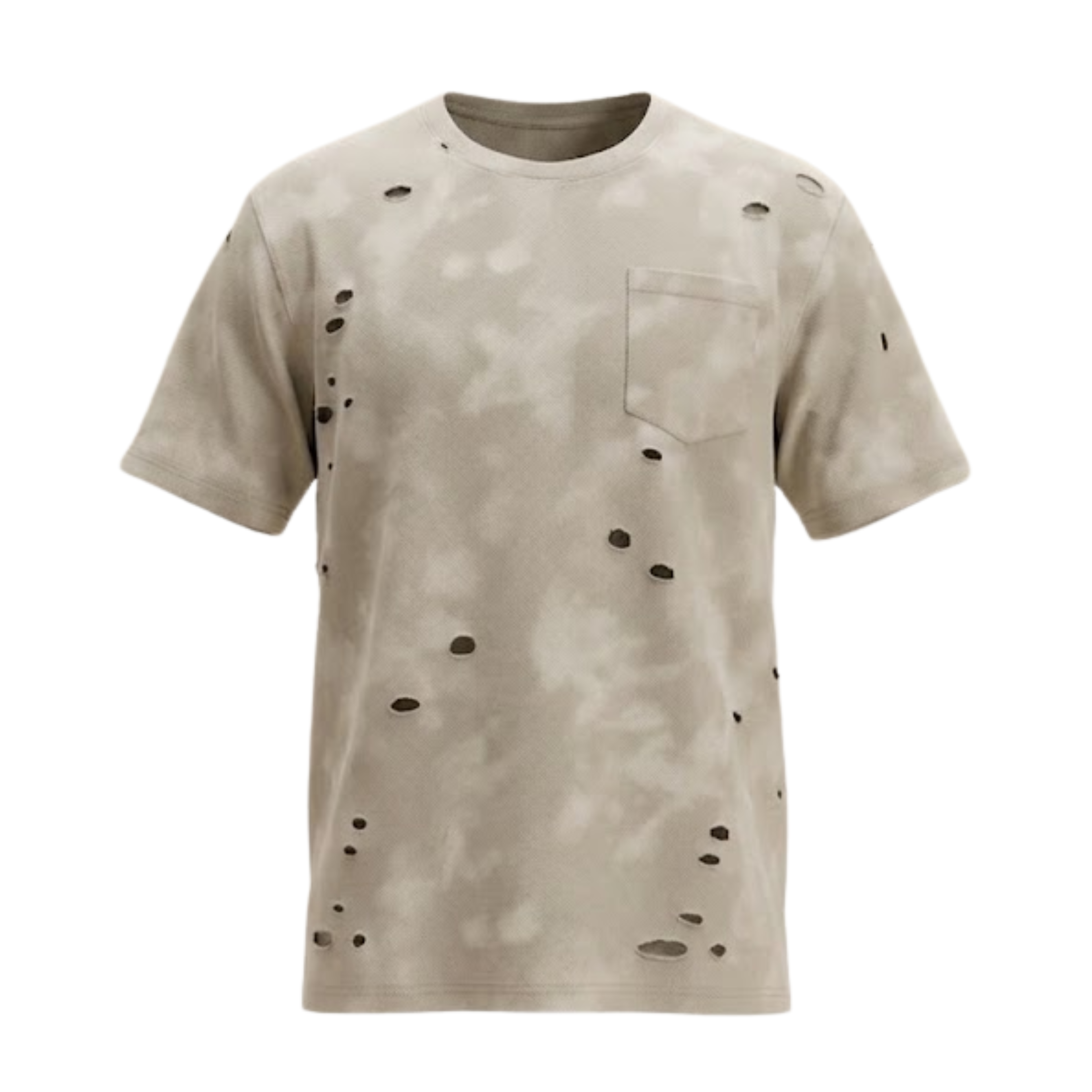 Drop Shoulder Damaged Spray Wash