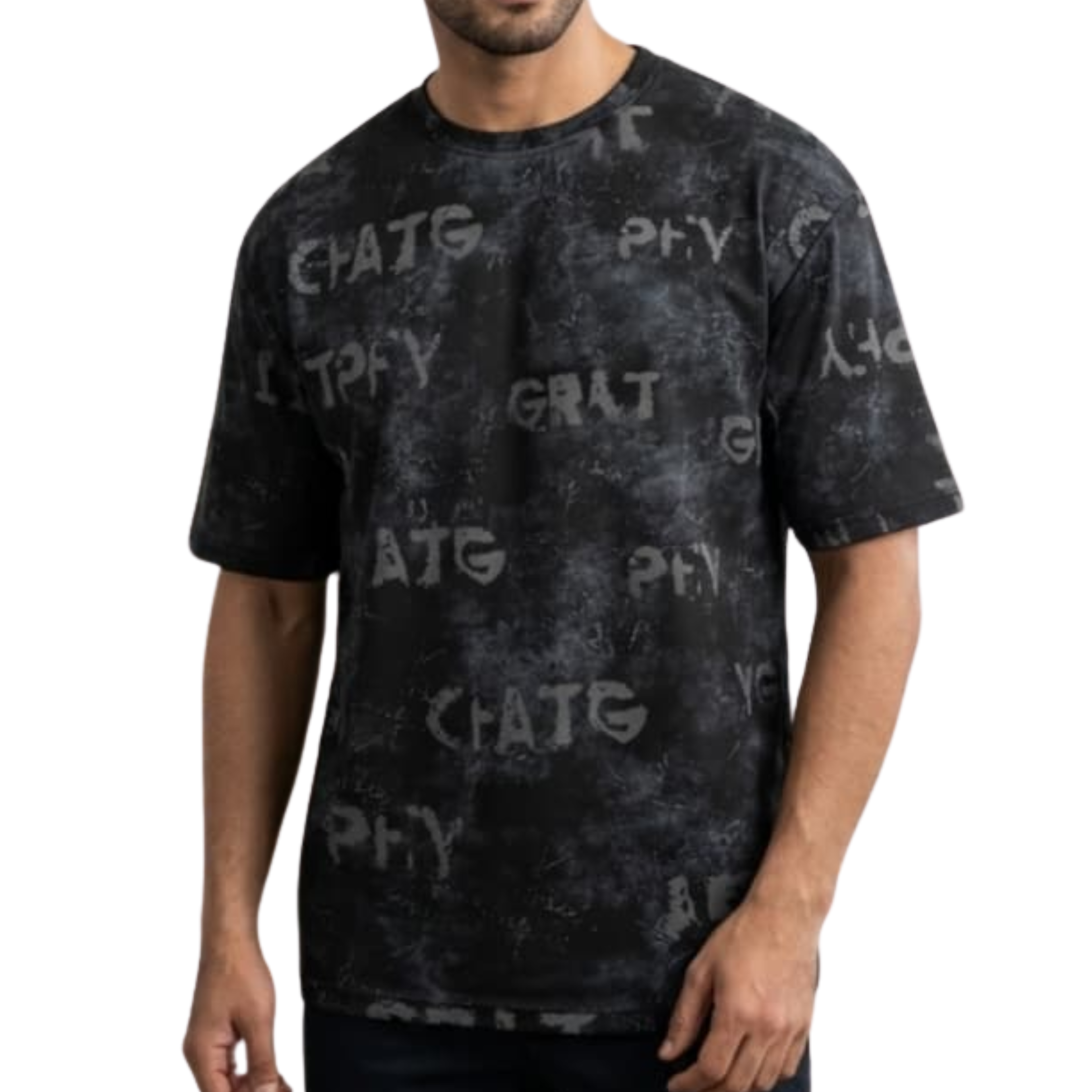 Drop Shoulder China Scuba Tie-Dye