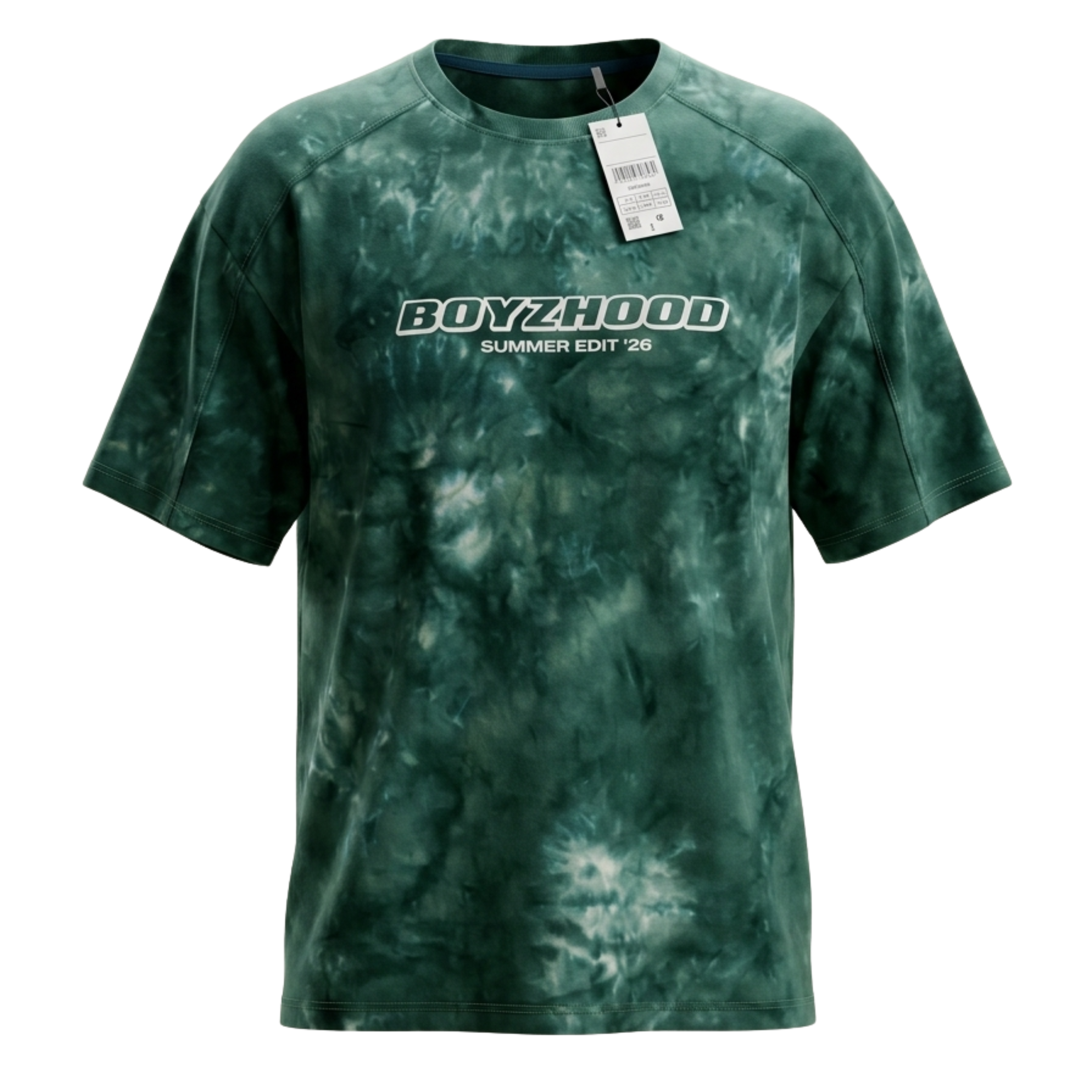 Drop Shoulder Boyzhood Tie-Dye Textured