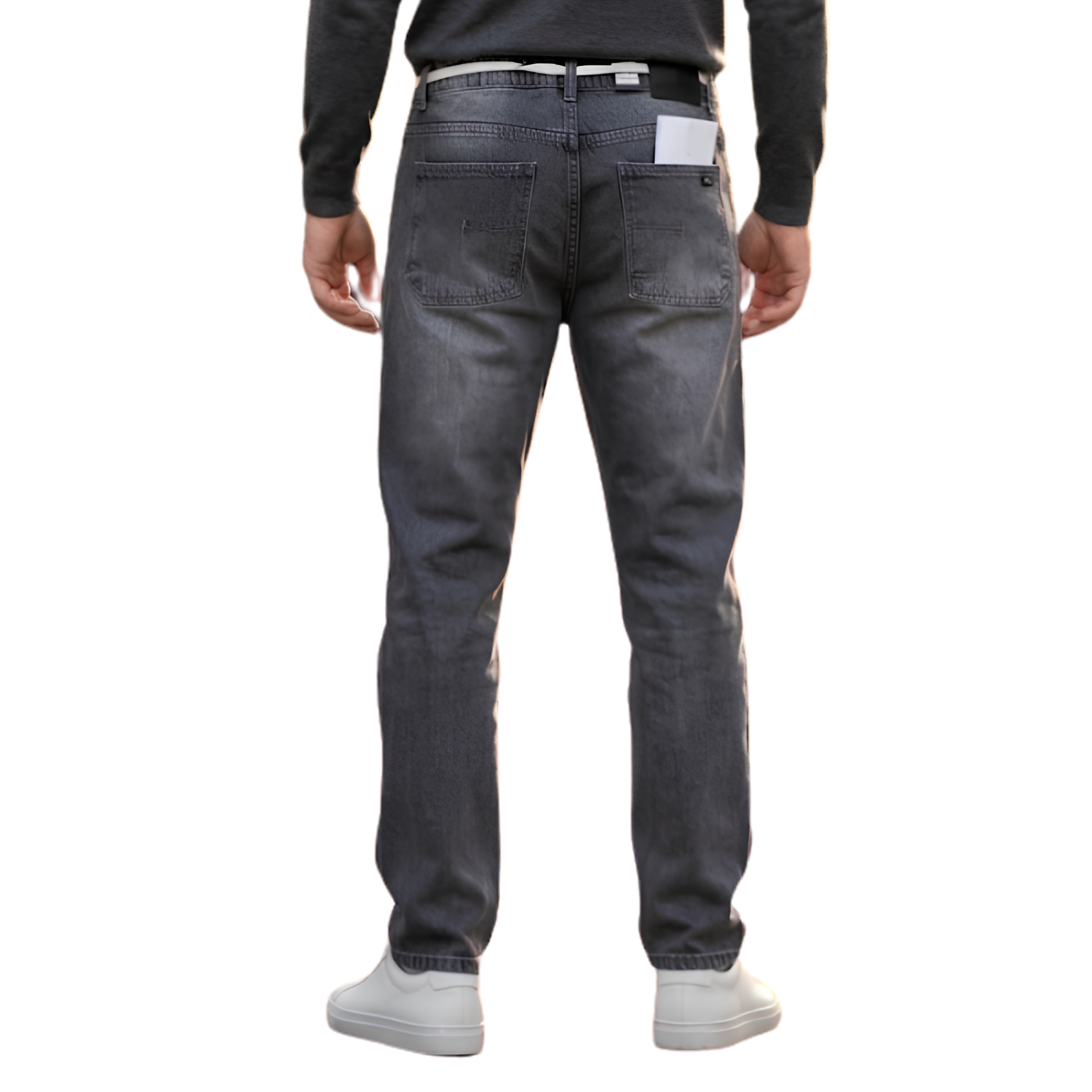 Beige Jeans - Grey