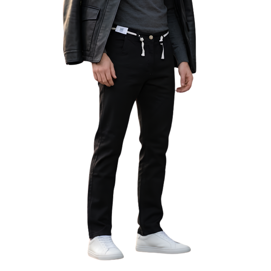 Beige Jeans - Black