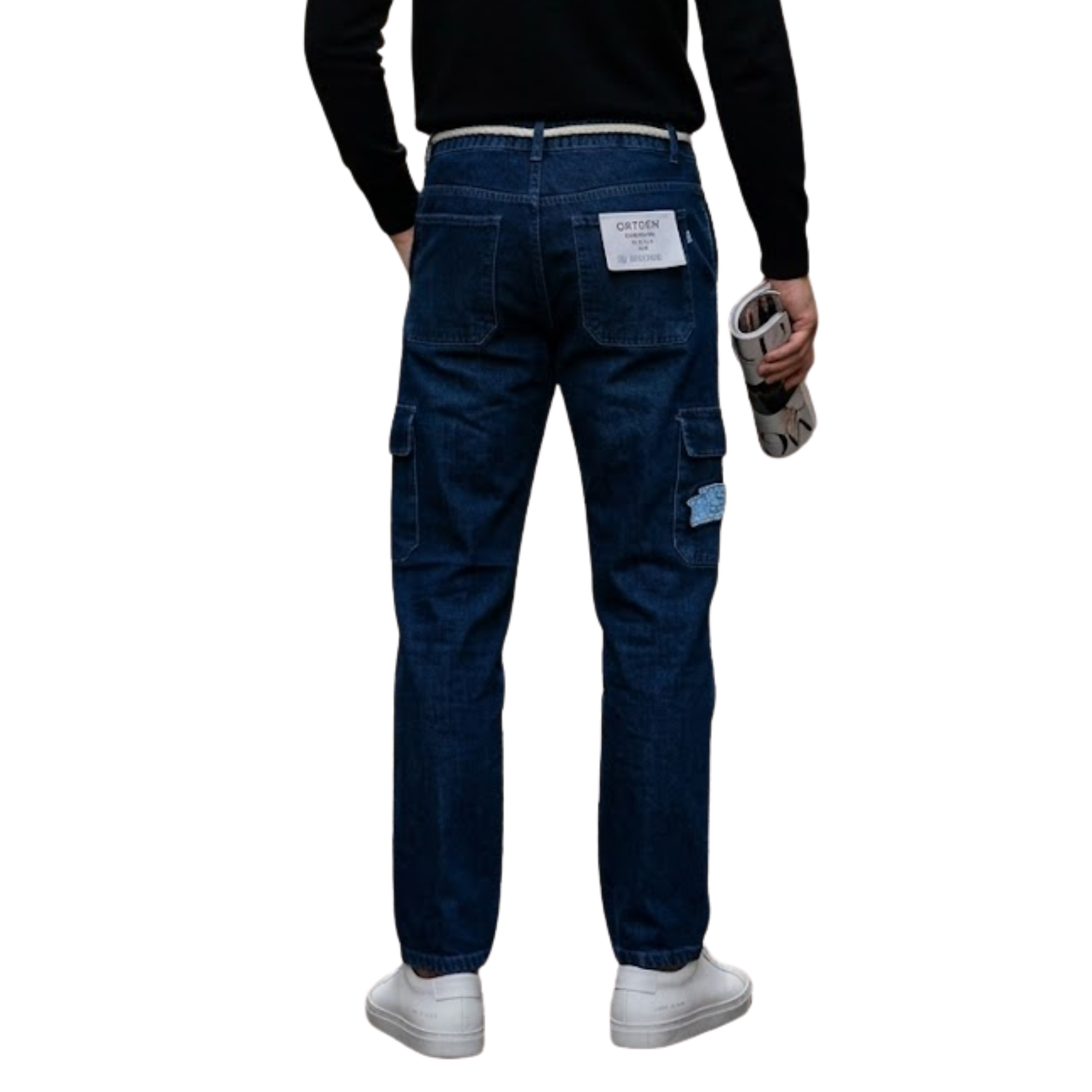 Beige Jeans - Dark Blue