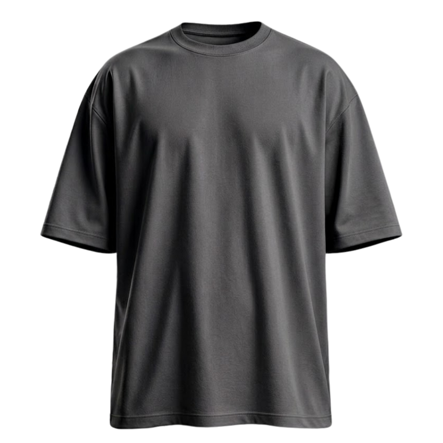 Basic Dropped Shoulder - Charcoal Grey
