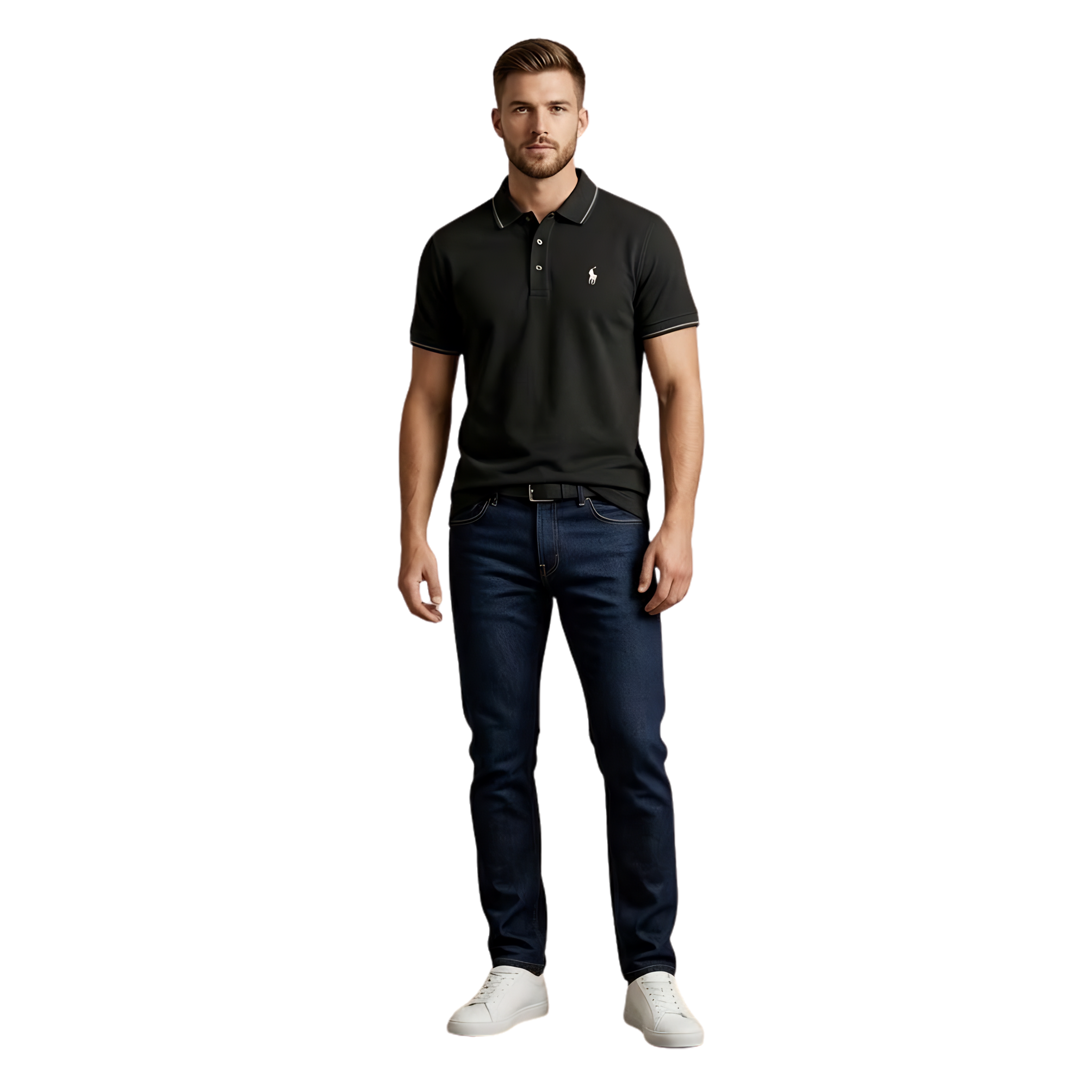 Basic Polo Shirt - Black