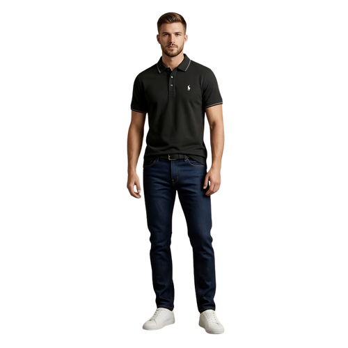 Basic Polo Shirt - Black