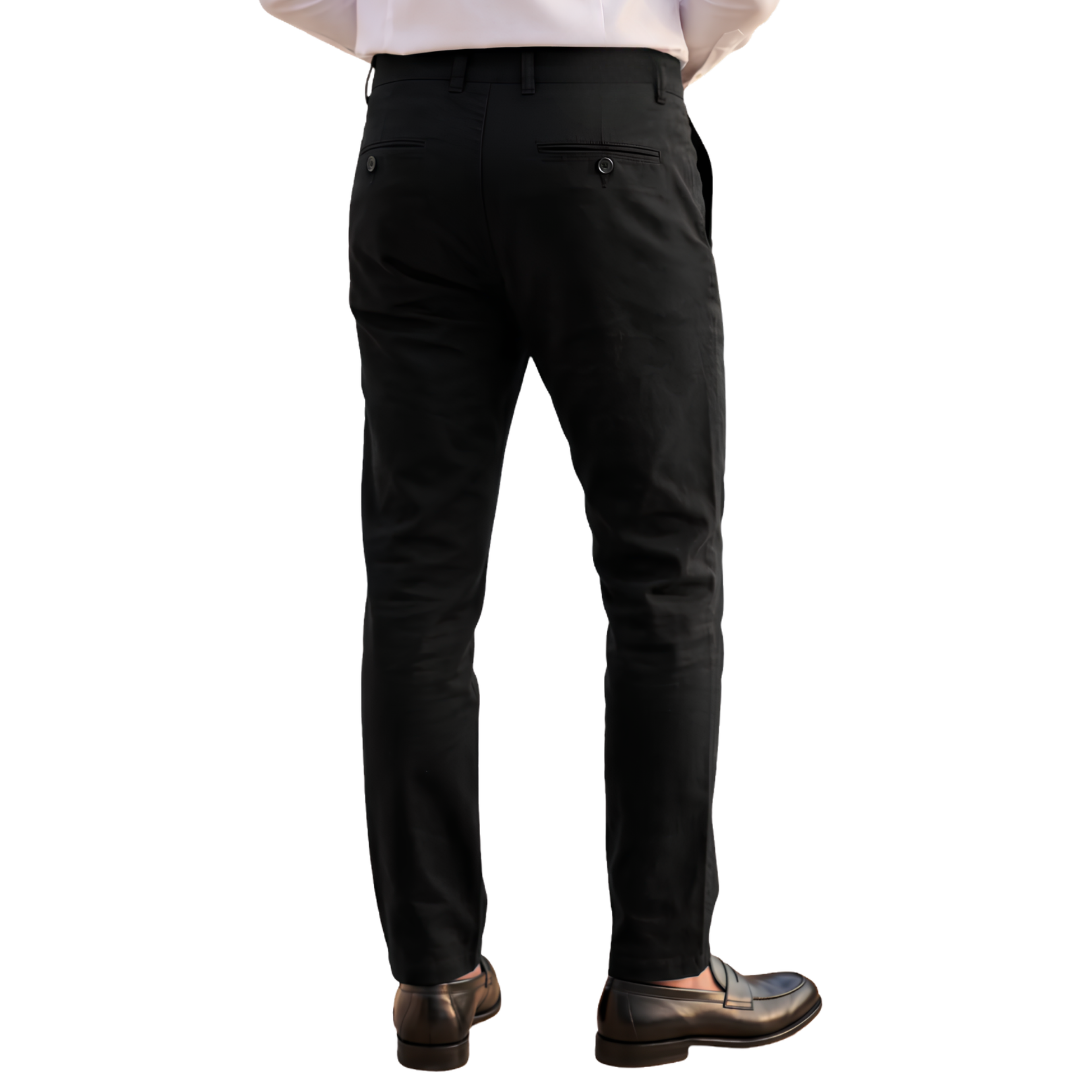 Cotton Jeans Pants - Black