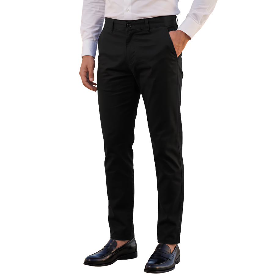 Cotton Jeans Pants - Black
