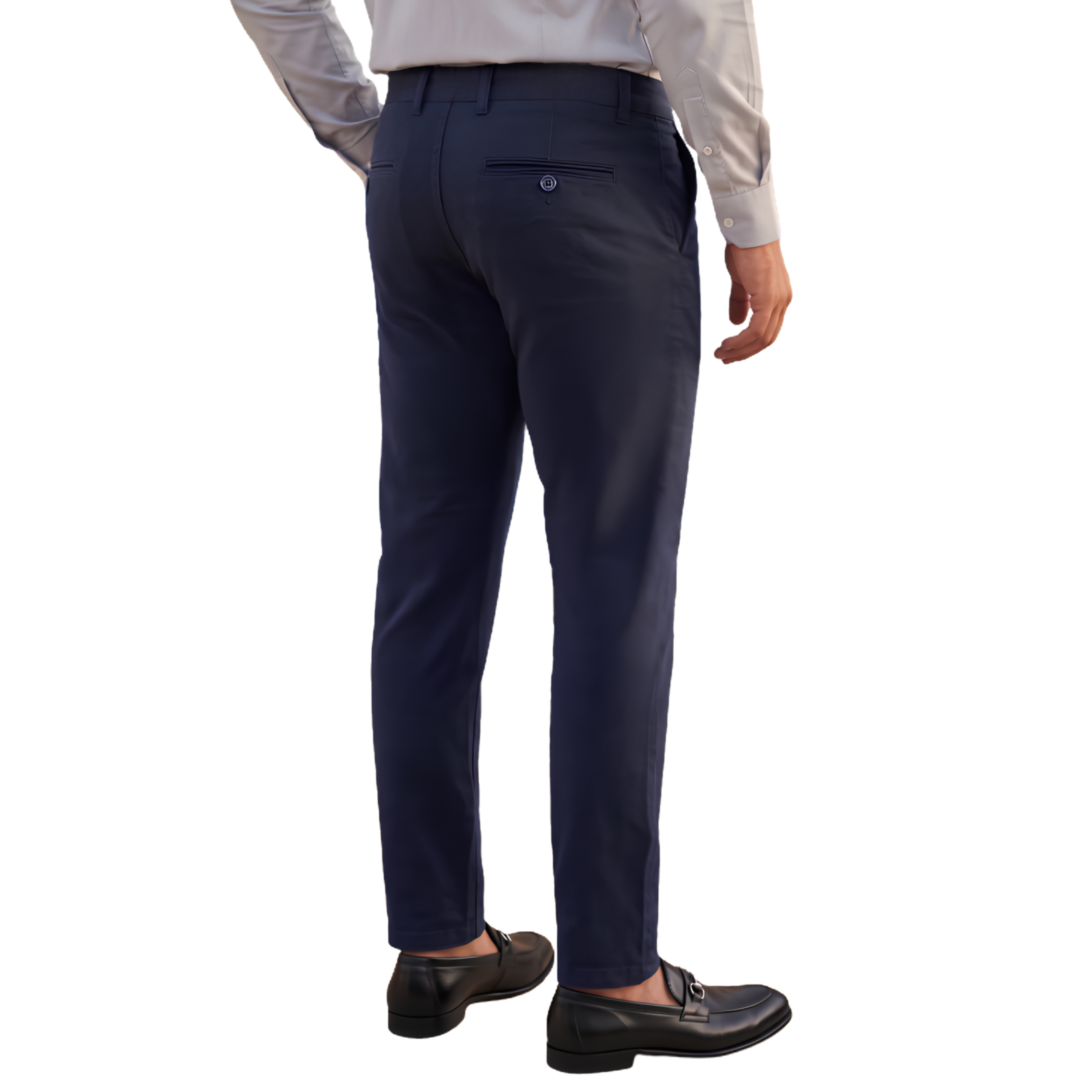 Cotton Jeans Pants - Navy Blue