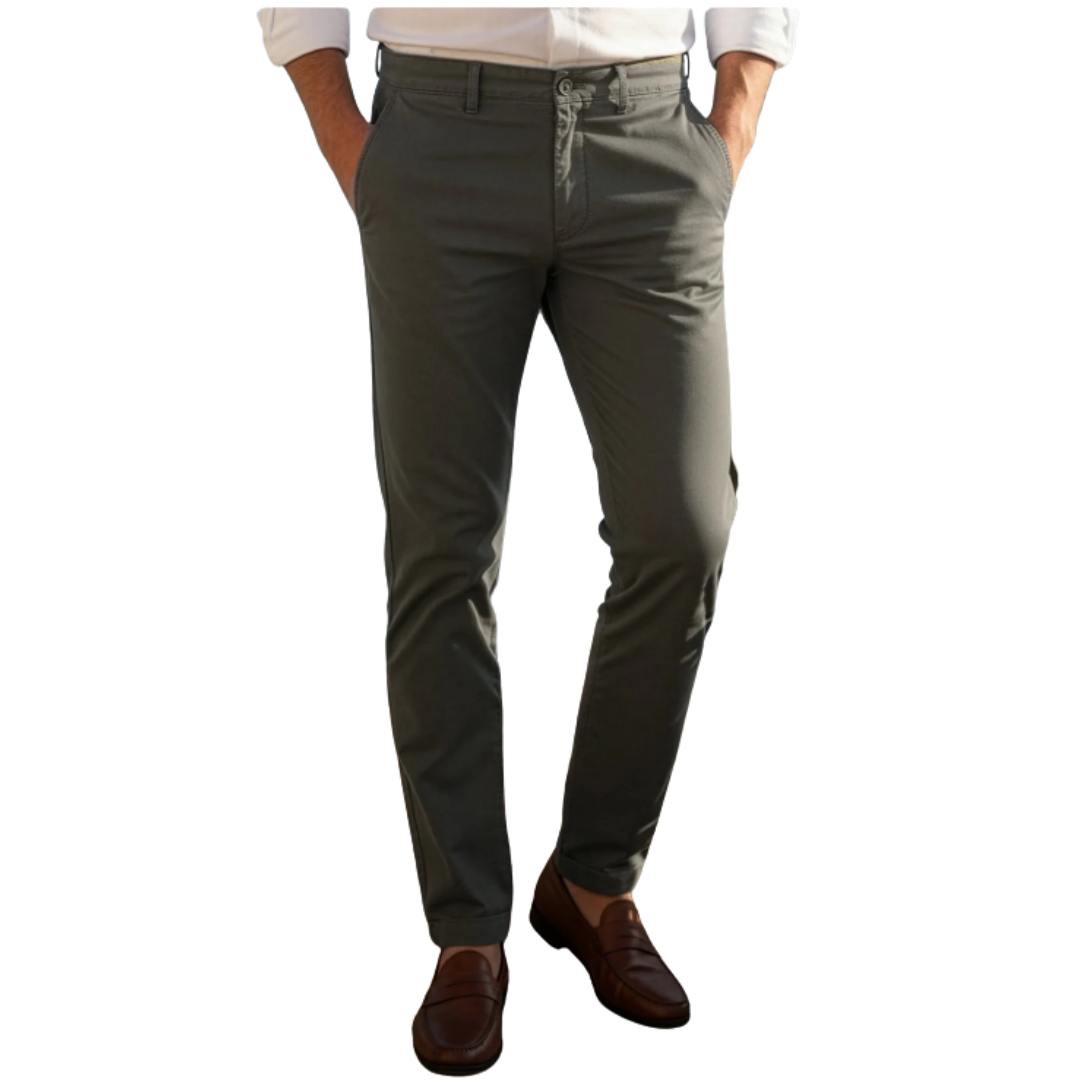 Cotton Jeans Pants - Charcoal Grey