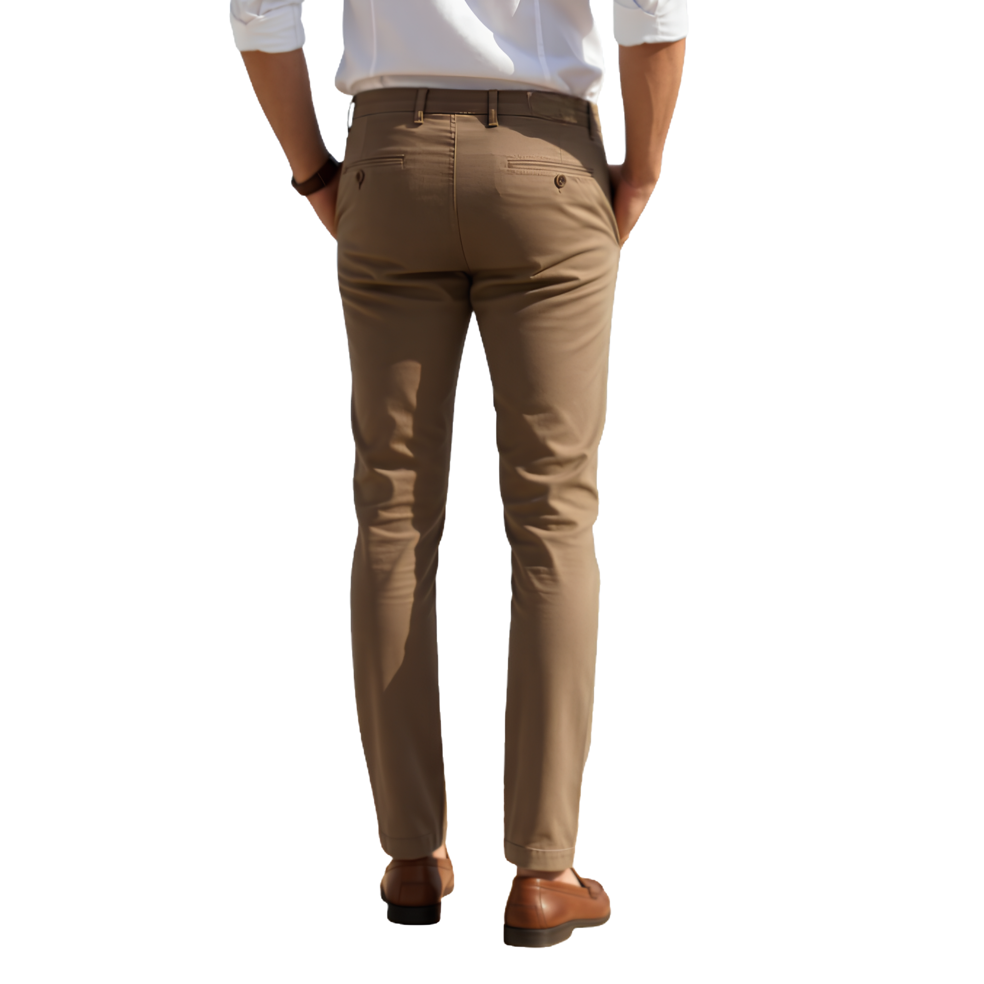 Cotton Jeans Pants - Tobacco