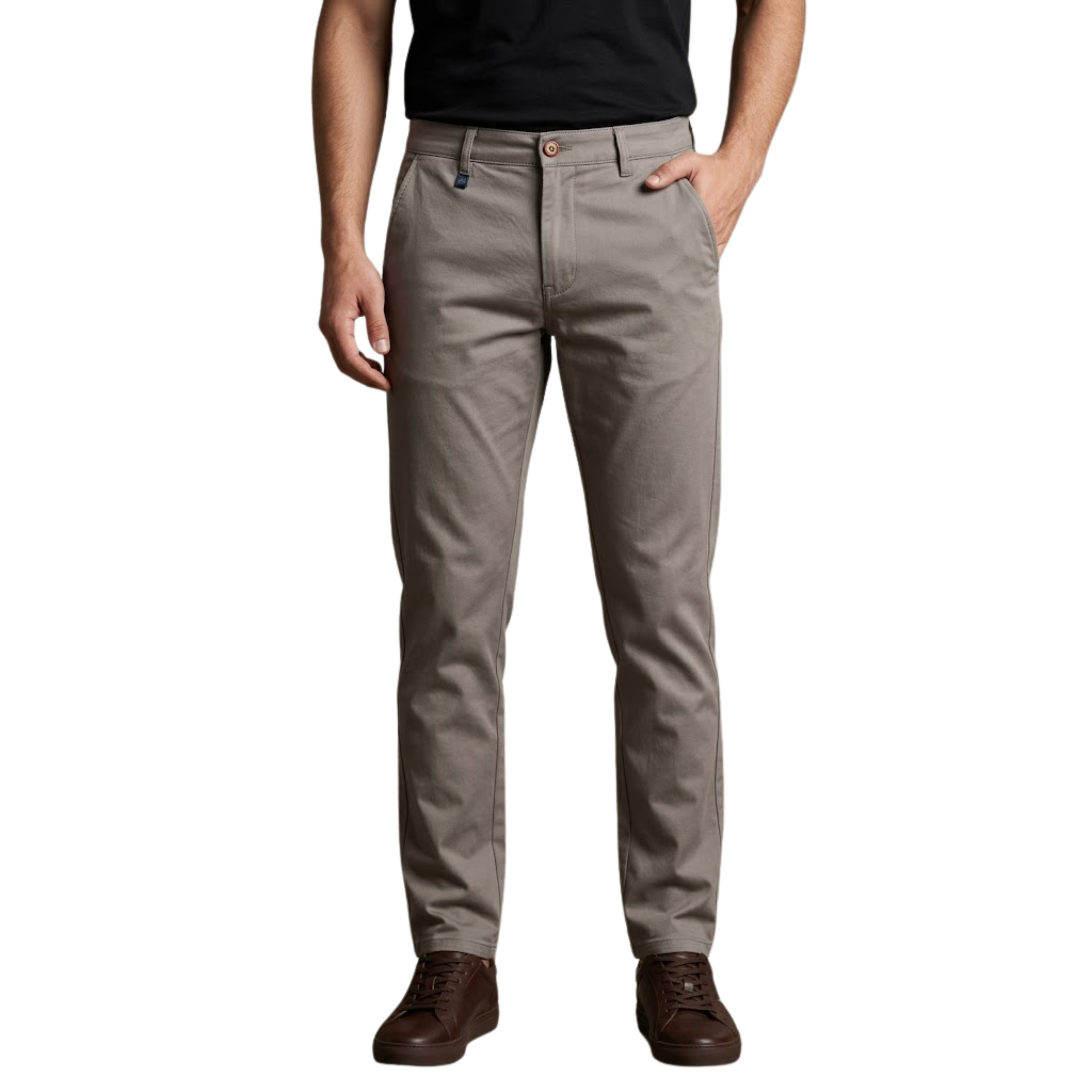 Premium Cotton Pants - Grey