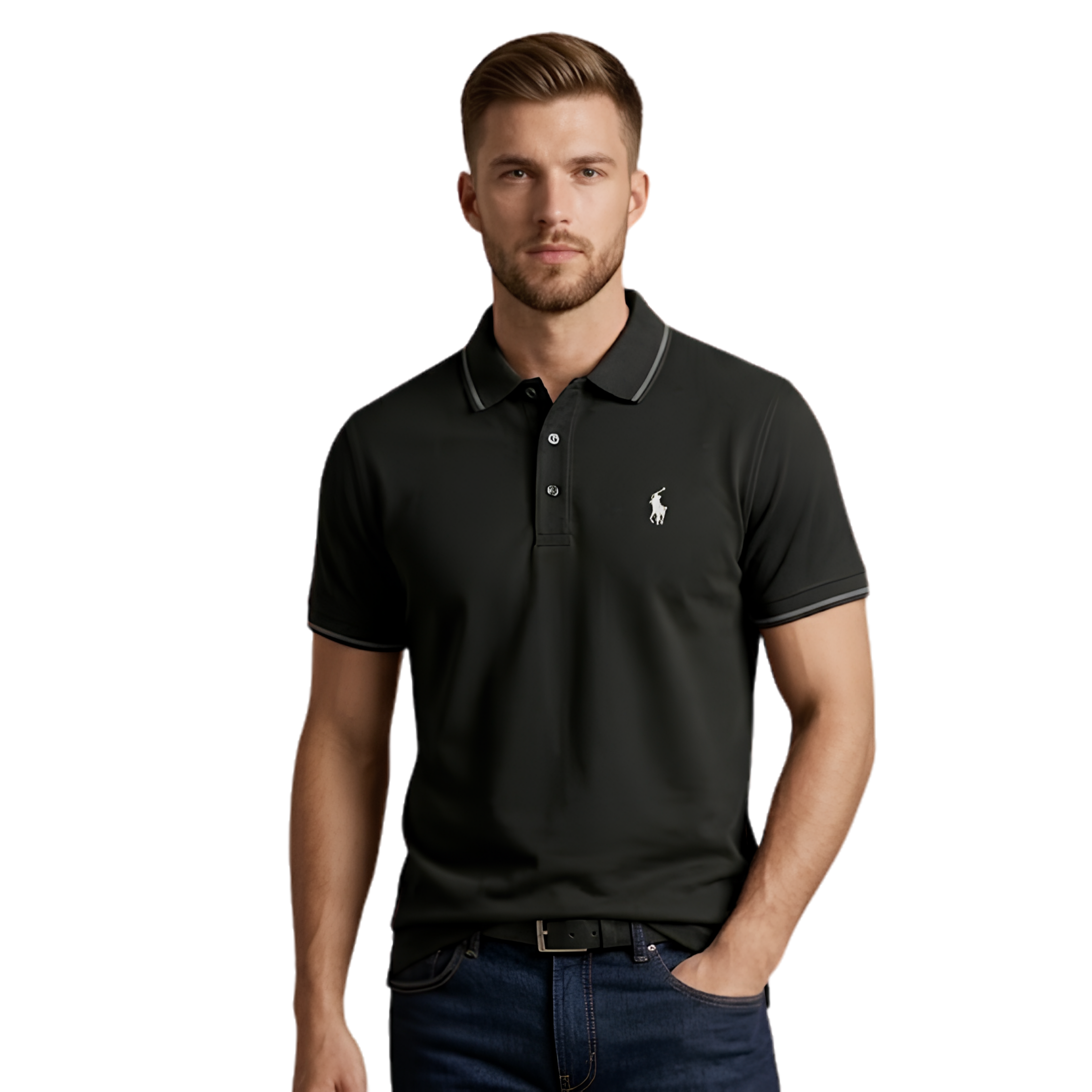 Basic Polo Shirt - Black
